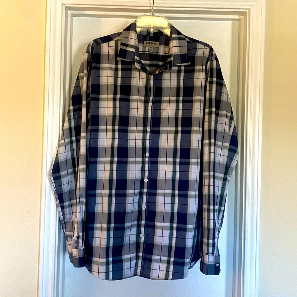 Express Plaid Button-up